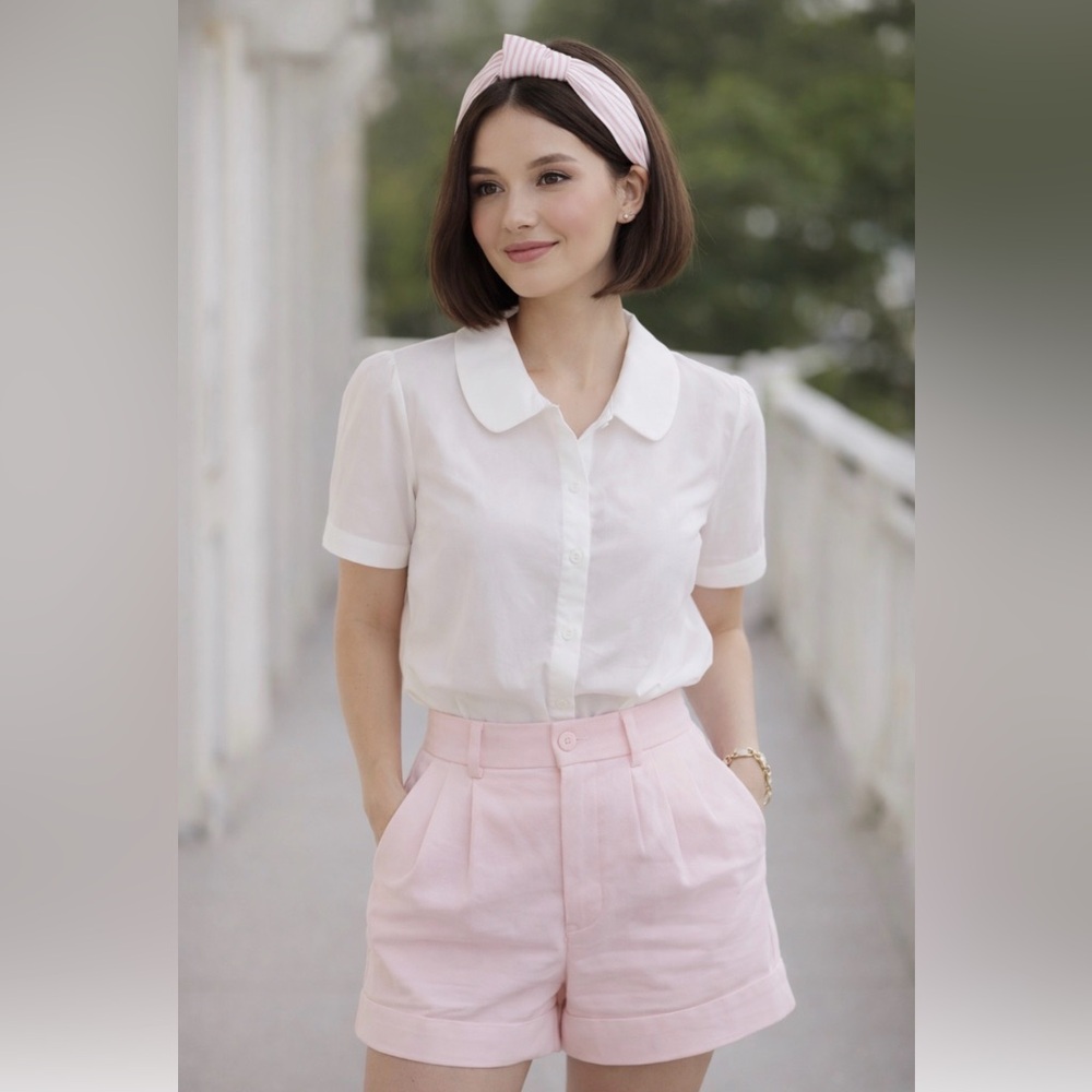 Pink Striped Headband